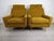 Set of Vintage Mustard Velvet Armchairs, 1960s, in Good conditions. Designed 1960 to 1969