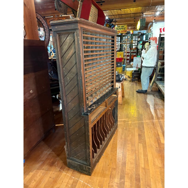 Early 20th Century Postal/General Store Sorter Cabinet For Sale In Chicago - Image 6 of 9