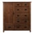 Mission Style Solid Oak Chest of Drawers - Walnut (Aw) For Sale