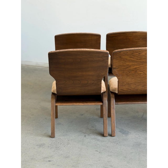 Wood Dark Oak Bentwood Dining Chairs For Sale - Image 7 of 9