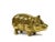 Mid 20th Century Vintage Brass Pig Family Animal Figurines Model With Marble Stone Base - 5 Pieces For Sale - Image 5 of 9