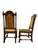 Ethan Allen 1980s Ethan Allen Jacobean Royal Charter Oak Dining Room Side Chairs Gothic Pair For Sale - Image 4 of 15