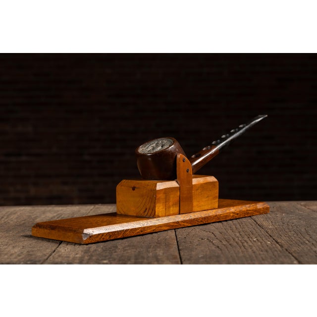 Mid 20th Century Figural Pipe Presentation Stand For Sale - Image 4 of 8