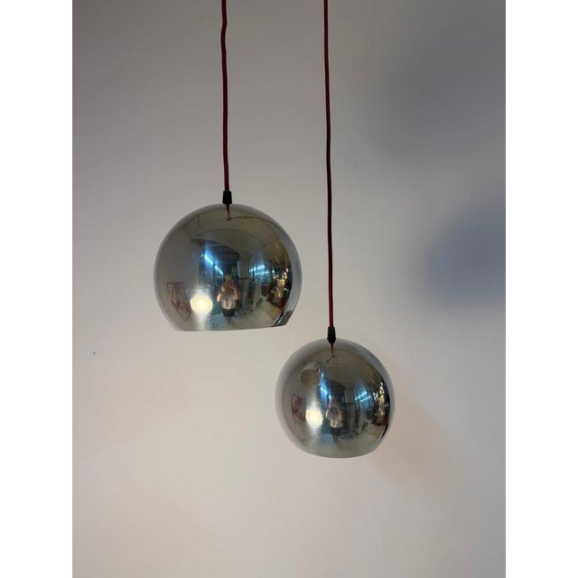 Silver Chrome Topan Globe Lamp from Verner Panton For Sale - Image 8 of 11