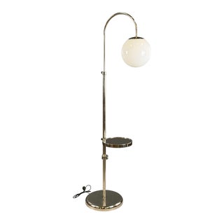 Bauhaus Chrome Plated Floor Lamp, Czechoslovakia, 1930s For Sale
