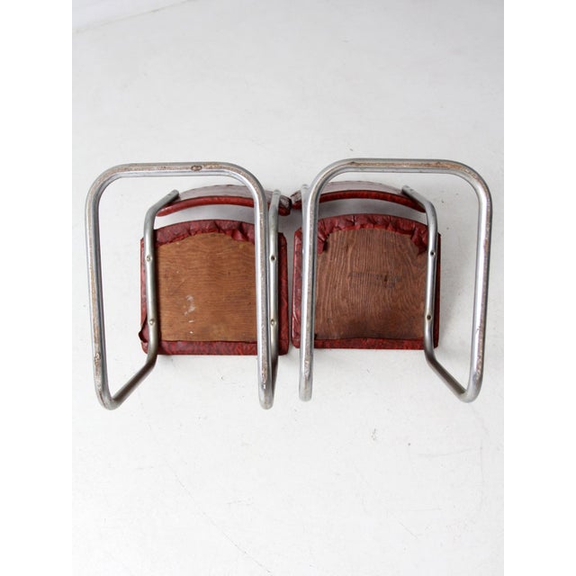 Mid-Century Red Laminate Table and Chairs For Sale - Image 13 of 17