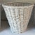 Nice vintage white wicker waste basket. I have three available