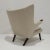 Cream Hans J. Wegner Ap19 Papa Bear Chair in Holly Hunt Alpaca, Attributed For Sale - Image 8 of 11