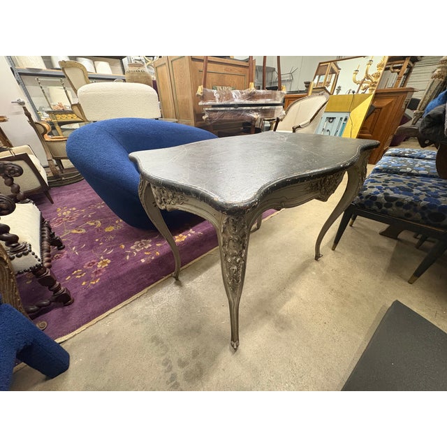 19th Century French Louis XV Style Painted Table For Sale - Image 12 of 15