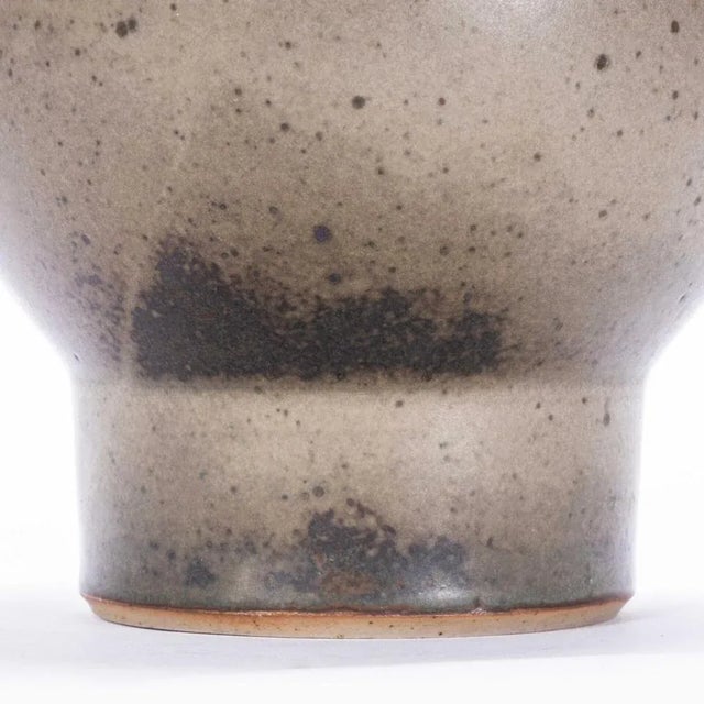 Vintage Studio Ceramics Vase in Washed Glaze For Sale - Image 4 of 6