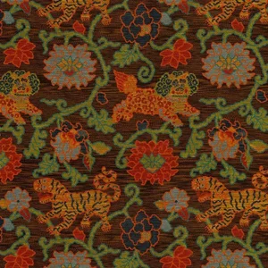 Schumacher Khotan Weave Fabric in Sable