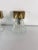 Metal Wall Lamps in Brass and Murano Glass, 1950s, Set of 3 For Sale - Image 7 of 14