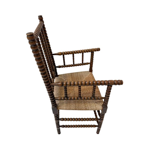 Jacobean Style Bobbin Armchair, 1900s For Sale - Image 4 of 9