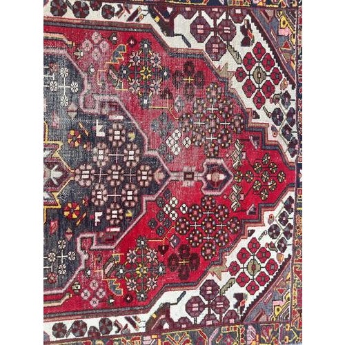 Textile Vintage Mazlaghan Rug, 1940s For Sale - Image 7 of 18