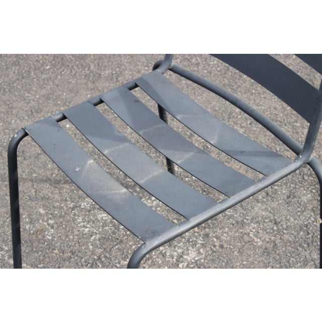 Early 21st Century 'Metro' Wrought Iron Outdoor Dining Set - 3 Pieces For Sale - Image 9 of 13