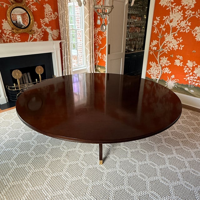 2020s Highland House 90” Round Birdcage Table For Sale - Image 5 of 13