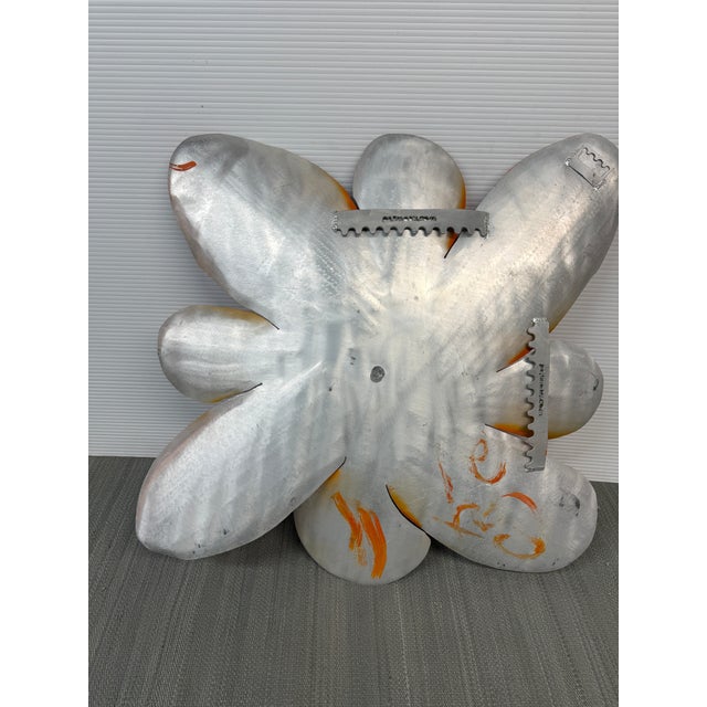 Pat & Andre Juneau Metal Flower Wall Sculpture, Extra Large For Sale - Image 12 of 12