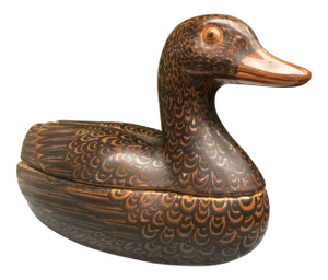 Piero Fornasetti for Fornasetti Milano Hand Painted Ceramic Duck Tureen