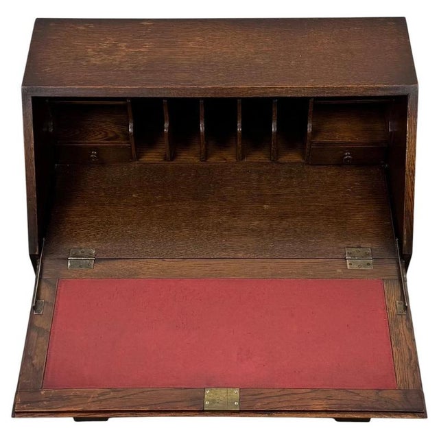 20th Century Jacobean Oak Writing Desk For Sale - Image 6 of 14