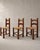 Brown French Oak and Rush Dining Chairs attributed to Charles Dudouyt, 1940s, Set of 4 For Sale - Image 8 of 10