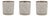 Frosted Glass Votive Holders (Set of 3) For Sale