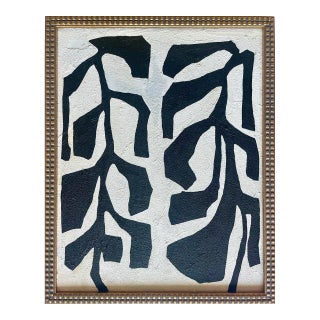 2025 "Rampicanti" Abstract Botanical Painting on Canvas by r.k. Red For Sale