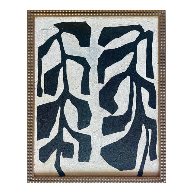 2025 "Rampicanti" Abstract Botanical Painting on Canvas by r.k. Red For Sale