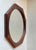 Scandinavian Modern Octagonal Wall Mirror in Teak, 1970s For Sale - Image 6 of 6