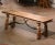 19th Century Spanish Renaissance Carved Chestnut Folding Bench With Iron For Sale - Image 9 of 12