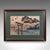 This is an antique Woodblock landscape picture. A Japanese, framed print in the manner of Hiroshige, dating to the late...