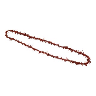 Vintage Long Branch Coral Necklace, 30" For Sale