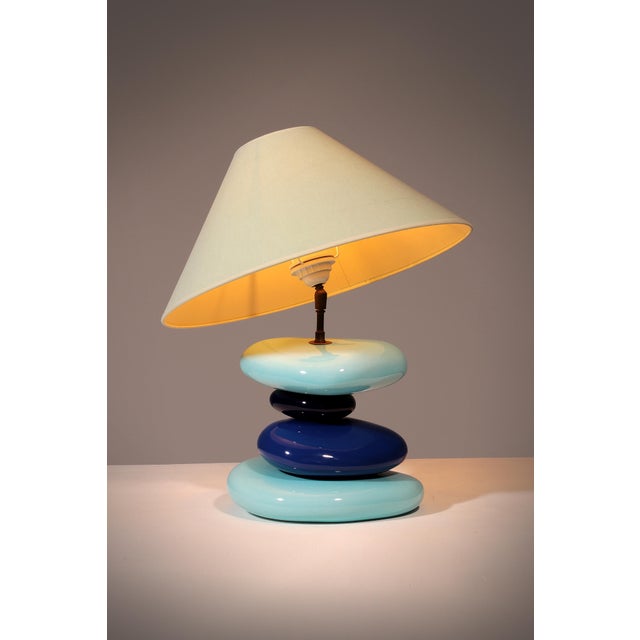 France Pebble Table Lamp by François Chatain, 1980s For Sale - Image 15 of 15