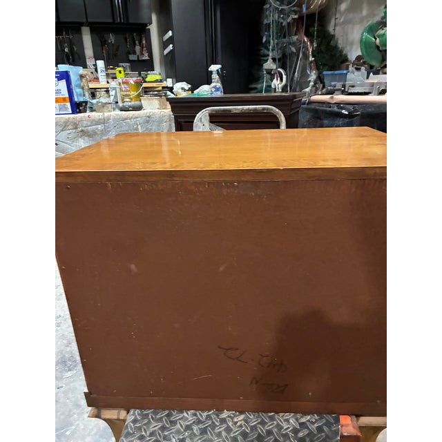 Cinnamon Vintage Italian Neoclassical Tuscan Style Burl Wood Nightstands - A Pair For Sale - Image 8 of 14