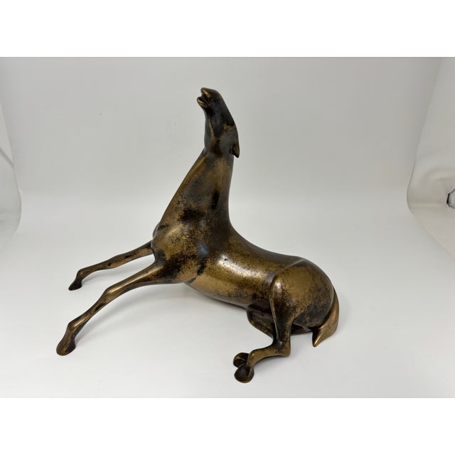 Loet Vanderveen Loet Vanderveen Bronze Reclining Horse Sculpture Signed Numbered Limited Edition For Sale - Image 4 of 12