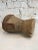 Brown 19th Century Small Wooden/Metal Mortar From Yemen/Saudi Border For Sale - Image 8 of 10