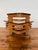 Mid-Century Modern Vintage Paul Frankl-Style Two-Tiered Rattan Side Table For Sale - Image 3 of 9