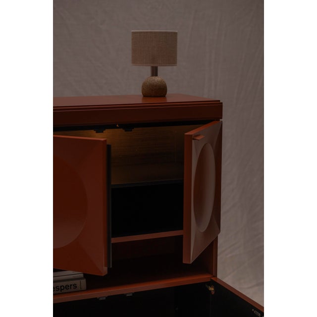 Wood Brutalist Cabinet in the style of De Coene, 1970s For Sale - Image 7 of 16