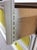 Mid Century Space Age Style Lowboy Dresser With Mounted Mirror & Yellow Drawer Faces For Sale - Image 17 of 18