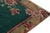 1960s 1960s Vintage Distressed Rug in Green Open Field With Red Beige Floral Border For Sale - Image 5 of 7