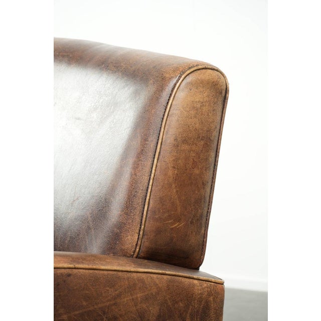 Club Chair in Sheepskin Leather For Sale - Image 12 of 15