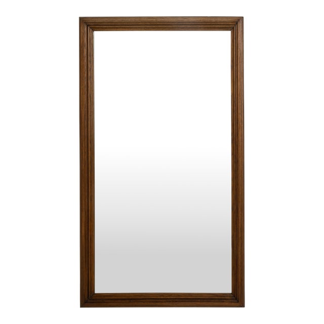 20th Century French Natural Wood Framed Wall Mirror For Sale