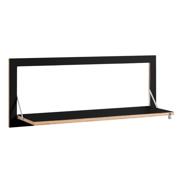100×40-1 Fläpps Shelf in Black from Ambivalenz For Sale