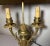 Antique Ornate Dore Bronze Toleware 2 Arm French Bouilotte Electric Table Lamp For Sale - Image 15 of 17