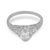 Art Deco 1930s Art Deco Diamond Platinum Engagement Ring, Size 6 For Sale - Image 3 of 6