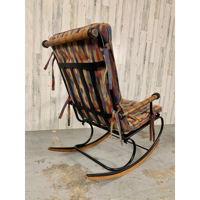 1970s Woodard Modernist Rocking Chair For Sale - Image 5 of 12