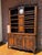 Antique 18th C French Provincial Walnut Vaisellier Clock Cabinet Breakfront.