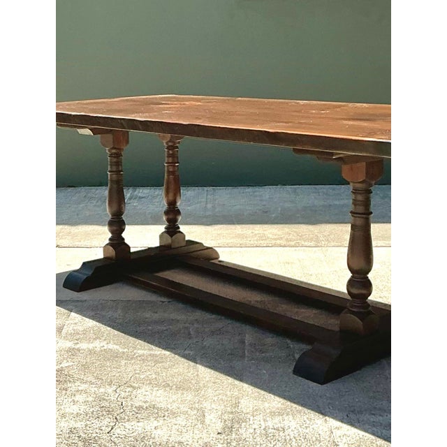 This 19th-century French dining table is a masterwork of rustic elegance, capturing the enduring appeal of the provincial...