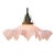 1920s Art Nouveau French Clichy Pink Colored Glass Pendant Light, 1920s For Sale - Image 5 of 7