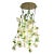 Cream Small Round Flower Power Fuchsia Cascade Chandelier in Pink-Cream Color from VGnewtrend, Italy For Sale - Image 8 of 8