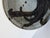 Striking 1980s studio pottery charger featuring a beautifully hand-glazed abstract design in soft gray, blue, and charcoal...